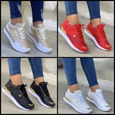 sneakers chaussure basket femme doré or brillante tendance mode marche style été