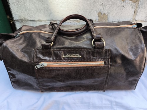 Ancien sac voyage cuir - voyage,