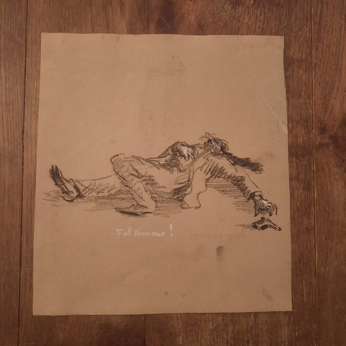 Dessin ancien portrait - ancien,