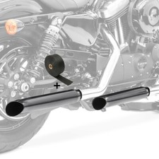 Set 2x Pot d'échappement + Bande pour Yamaha TRX 850 TO2