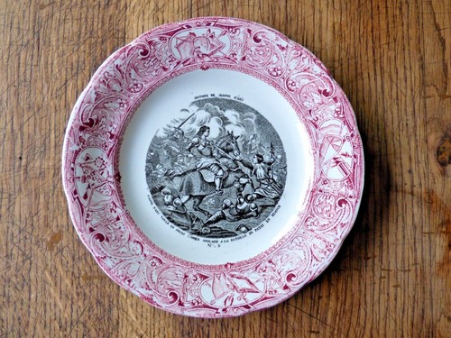 Assiette parlante porcelaine - assiette,
