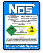 AUTOCOLLANT NOS NITROUS OXIDE