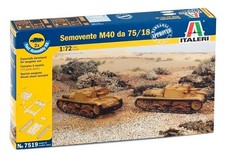 Italeri 7519 char  Semovente M40 da 75/18 (2 fast assembly kits per box) 1/72