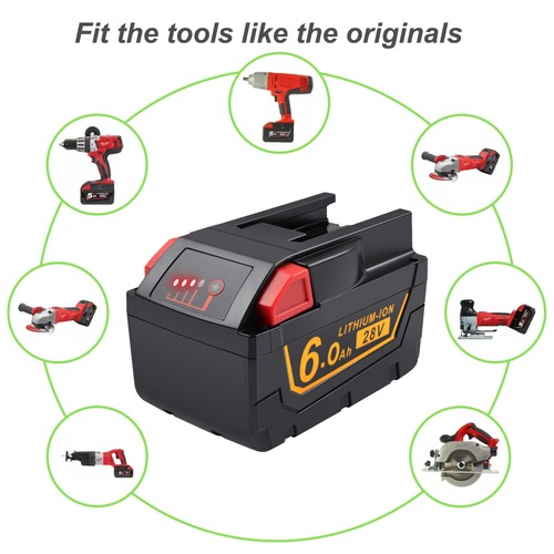 28v 6ah ion batterie - li-ion, pour