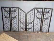 Portillon portail époque art deco 1930 fer battu
