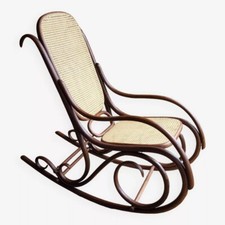 Fauteuil à bascule - Rocking Chair en bois courbé (Thonet-Fischel ...)