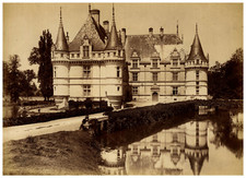France, Château d'Azay le Rideau, façade Orientales Vintage albumen print, 