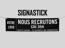 Banderole Nous Recrutons / Bannière Affiche panneau PVC Enseigne Recrutement