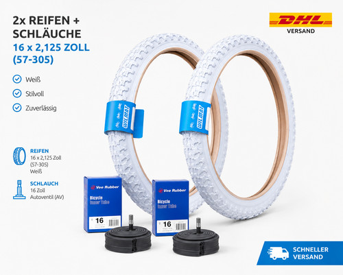 Bicycle tyre white 16 - x,