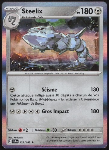Carte pokémon steelix - carte,