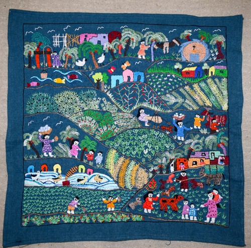 Nappe murale brodée la - nappe,