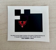 Warhammer 40k Blood Angels Sticky Peel-off Banner A  OOP 1994 - New 136124 Gw