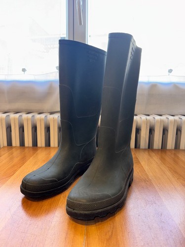 Bottes hautes caoutchouc kaki