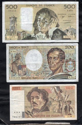 France lot billets - lot, de