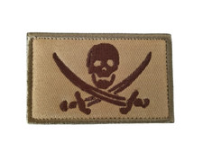 Patch Pirate Beige/TAN  2 velcro - Livraison gratuite