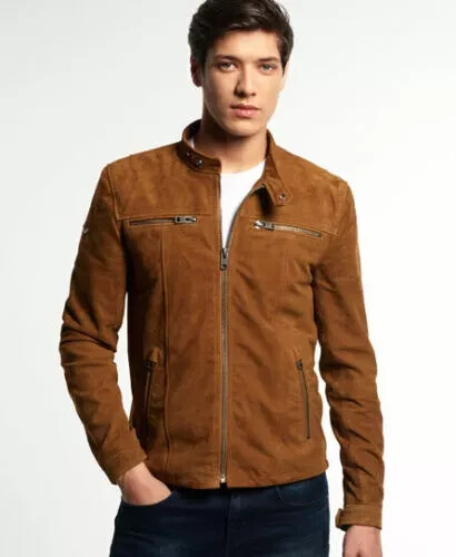 Blouson cuir bomber daim - blouson, en