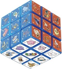 Pokémon Rubik's Cube ver.BLUE 3D Puzzle 6 faces complet avec 1 livre de strat...