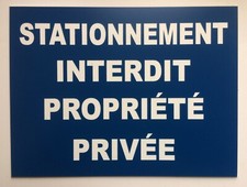 plaque, panneau "STATIONNEMENT