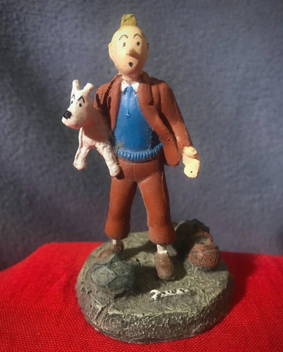 Tintin and snowy hand painted - tintin,