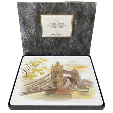 Set de 6 Dessous de Plat Cloverleaf, Scènes de Londres, Made in England