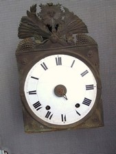 Horloge comtoise pendule deux marteaux cloche Hora Fugit époque 19ème