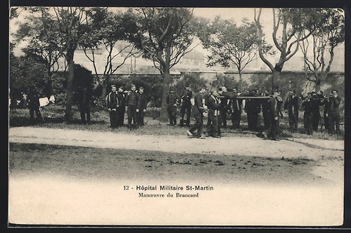 Cpa paris hôpital militaire - hôpital,