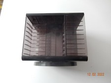 tour de RANGEMENT tournante, empilable POUR CASSETTES AUDIO VINTAGE  noire