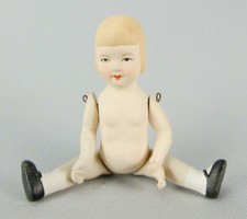 POUPEE POUPON BISCUIT BRAS ET JAMBES ARTICULES CERAMIQUE BAMBINO BABY DOLL 025