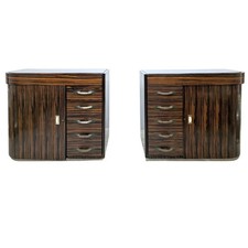 Paire de bahuts en macassar