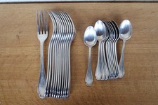 Ménagère Couvert Alfenide Christofle Pompadour Métal Argenté Fourchette cuillère