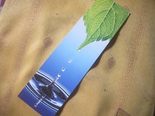 Magnifique Marque page thème nature eau et feuillage collection-livre lecture-