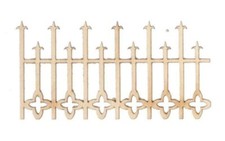 Maison de Poupées Laser Coupe Bois Balustrades Paquet 4 Clôture Pièces Miniature