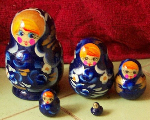 Handpainted russian nesting - handpainted,