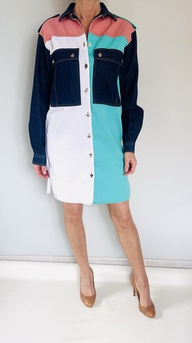 Robe chemise denim - en,