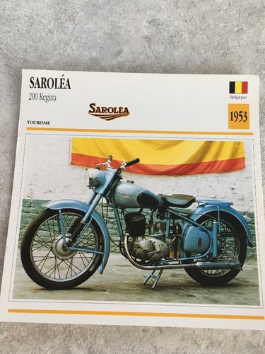 Saroléa 200 regina 1953 carte - regina,