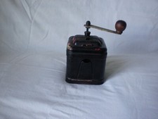 Moulin à café ancien, en fer, repeint