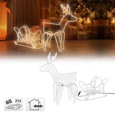 Renne décoration Noël guirlande lumineuse blanc chaud pour extérieur/intérieur