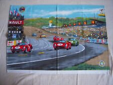 TORCHON DECORATIF " LES 24 HEURES DU MANS "  CREATIONS SONACOTT - AUT CLUB OUEST