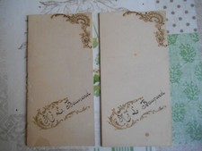 menu ancien collection 1920