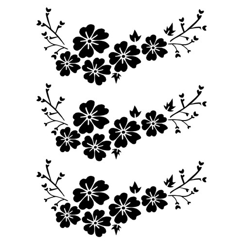 Sticker voiture fleur - ,