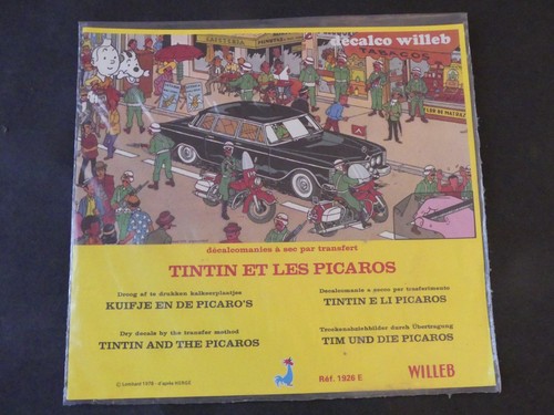 Décalcomanie willeb tintin - tintin, et