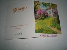 Calendrier de poche 2026 Artistes Peignant de la Bouche et du Pied (pub,petit,)