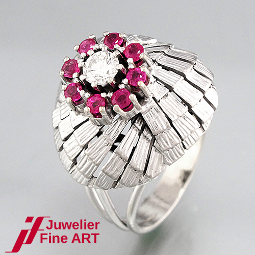 Bague 585 14k blanc - bague,
