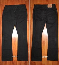 JEANS LEVIS 512 / 501 "Straight" W30 L32 (FR t40) noir brut