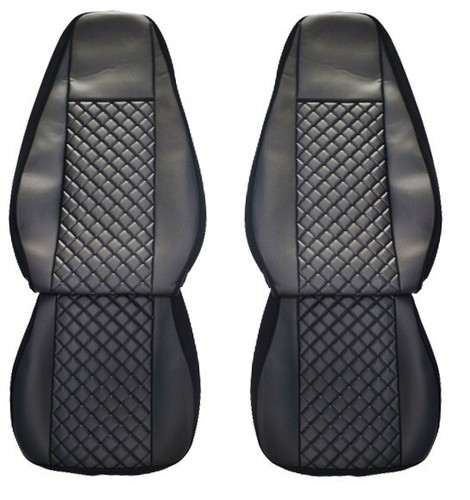 Simili cuir noir housses - x,