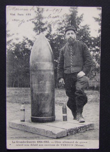 Th1042 cpa guerre obus - cpa, 14