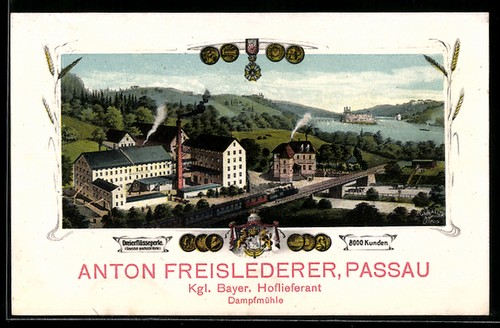 Carte postale passau moulin - postale,