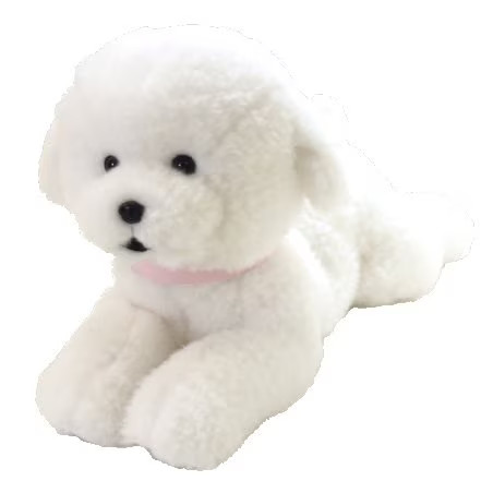 Bichon frize dog plush soft - frize,