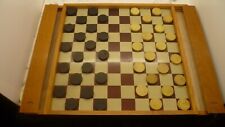 Ancien jouet Jeu de Société Jeu de dame - vintage - en bois - old games