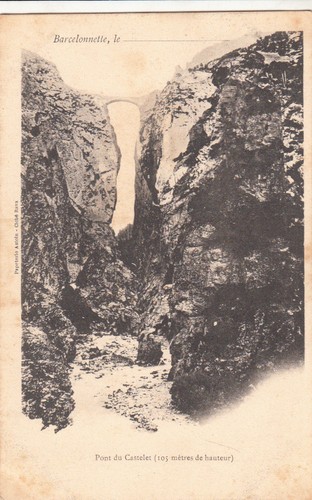 Barcelonnette pont castelet - barcelonnette, du